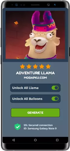 Adventure Llama MOD APK Screenshot