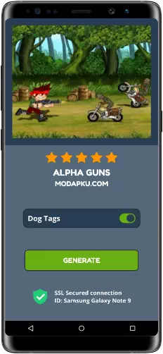 Alpha Guns MOD APK Screenshot