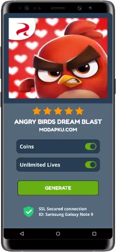Angry Birds Dream Blast MOD APK Screenshot