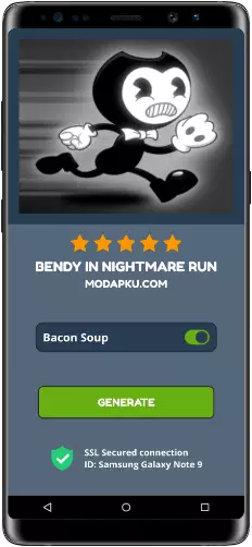 Bendy in Nightmare Run MOD APK Screenshot