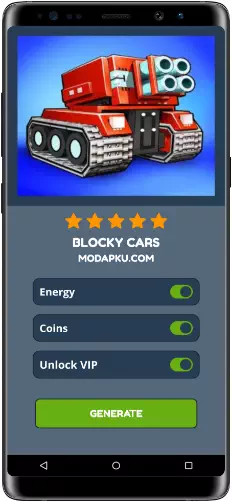 Blocky Cars MOD APK Screenshot