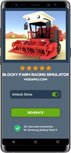 Blocky Farm Racing Simulator MOD APK Screenshot
