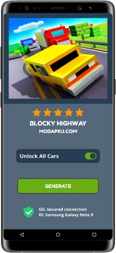 Blocky Highway MOD APK Screenshot