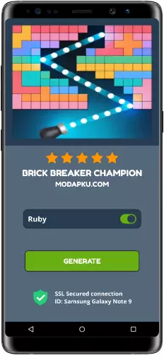 Brick Breaker Champion MOD APK Screenshot