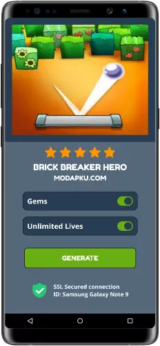 Brick Breaker Hero MOD APK Screenshot