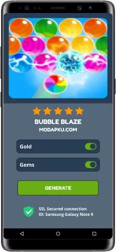 Bubble Blaze MOD APK Screenshot