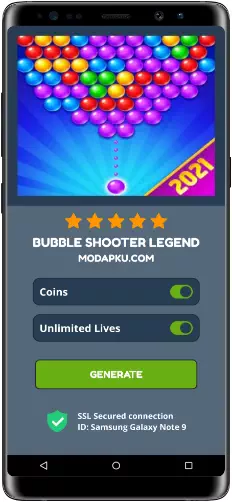 Bubble Shooter Legend MOD APK Screenshot