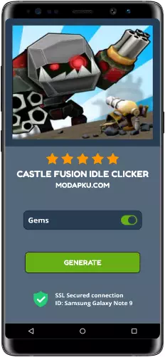Castle Fusion Idle Clicker MOD APK Screenshot