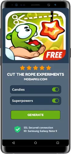 Cut the Rope Experiments MOD APK Screenshot