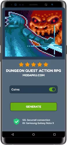 Dungeon Quest Action RPG MOD APK Screenshot