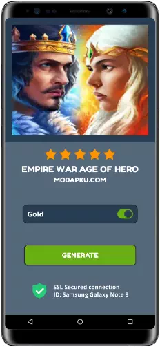 Empire War Age of hero MOD APK Screenshot