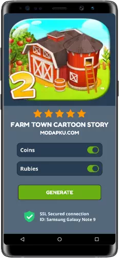 Farm Town Cartoon Story MOD APK Screenshot