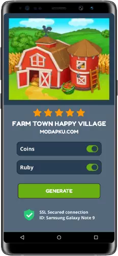 Farm Town Happy village MOD APK Screenshot