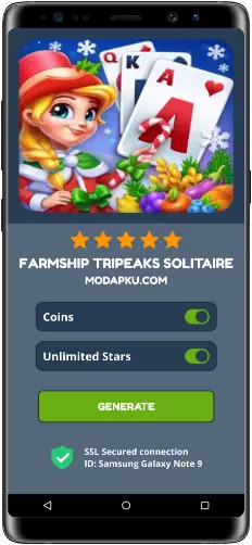 Farmship Tripeaks Solitaire MOD APK Screenshot