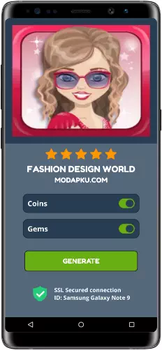 Fashion Design World MOD APK Screenshot