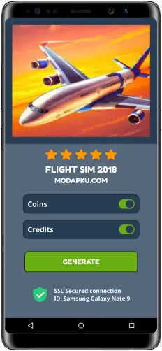 Flight Sim 2018 MOD APK Screenshot