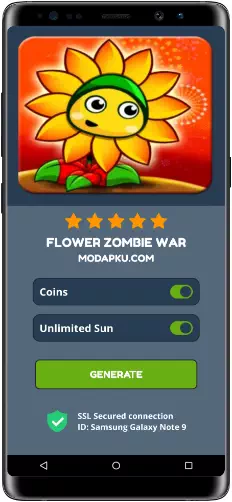 Flower Zombie War MOD APK Screenshot