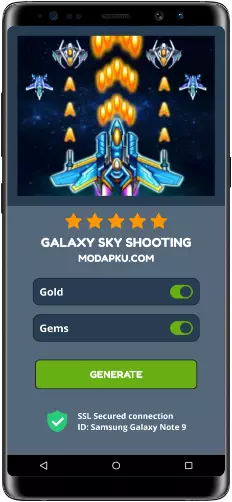 Galaxy Sky Shooting MOD APK Screenshot