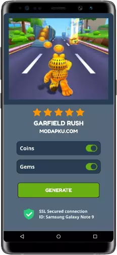 Garfield Rush MOD APK Screenshot