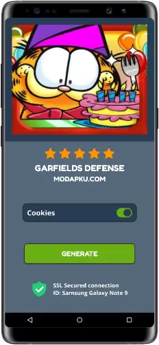 Garfields Defense MOD APK Screenshot