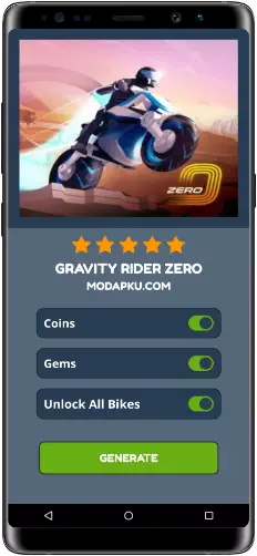 Gravity Rider Zero MOD APK Screenshot