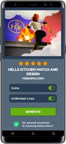 Hells Kitchen Match and Design MOD APK Screenshot