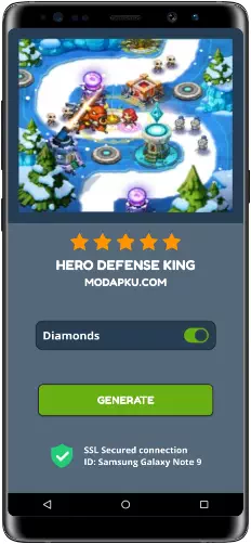 Hero Defense King MOD APK Screenshot