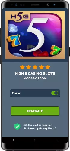 High 5 Casino Slots MOD APK Screenshot