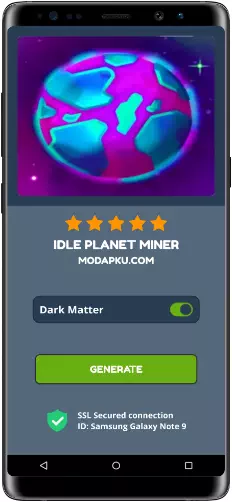 Idle Planet Miner MOD APK Screenshot