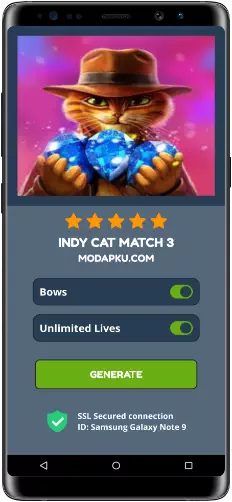 Indy Cat Match 3 MOD APK Screenshot