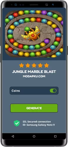 Jungle Marble Blast MOD APK Screenshot