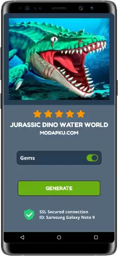 Jurassic Dino Water World MOD APK Screenshot