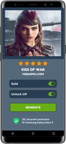 Kiss of War MOD APK Screenshot