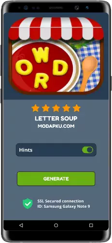 Letter Soup MOD APK Screenshot