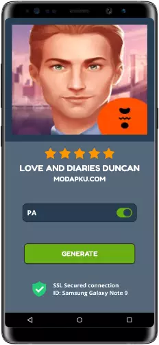 Love and Diaries Duncan MOD APK Screenshot