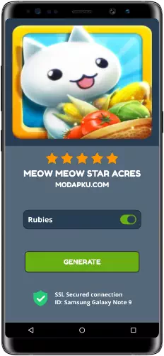 Meow Meow Star Acres MOD APK Screenshot