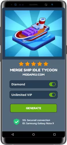 Merge Ship Idle Tycoon MOD APK Screenshot