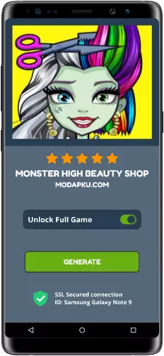 Monster High Beauty Shop MOD APK Screenshot