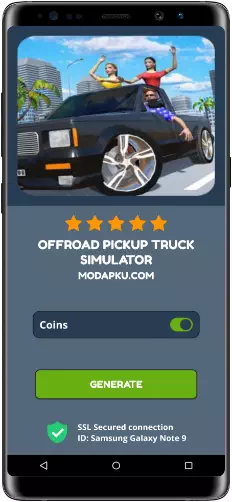 Offroad Pickup Truck Simulator MOD APK Screenshot