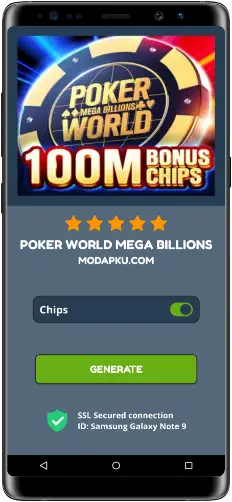 Poker World Mega Billions MOD APK Screenshot