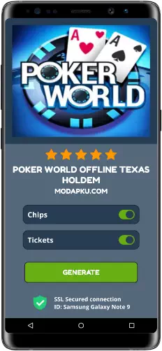 Poker World Offline Texas Holdem MOD APK Screenshot