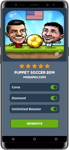 Puppet Soccer 2014 MOD APK Screenshot