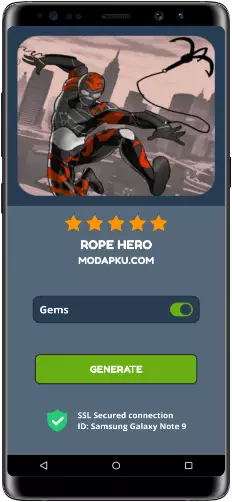 Rope Hero MOD APK Screenshot