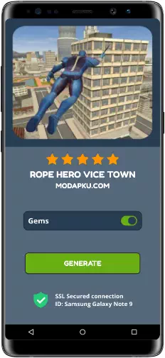 Rope Hero Vice Town MOD APK Screenshot