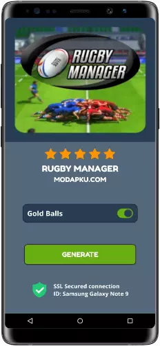 Rugby Manager MOD APK Screenshot