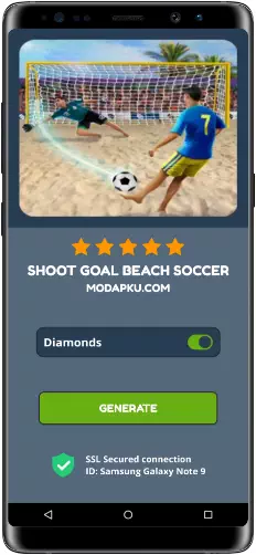 Shoot Goal Beach Soccer MOD APK Screenshot