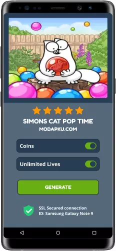 Simons Cat Pop Time MOD APK Screenshot
