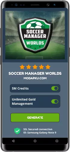 Soccer Manager Worlds MOD APK Screenshot