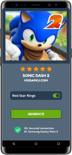 Sonic Dash 2 MOD APK Screenshot