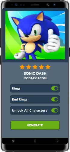 Sonic Dash MOD APK Screenshot